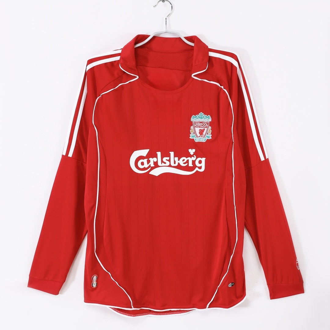 2006-2007 Maillot Retro Liverpool Domicile Manches Longues