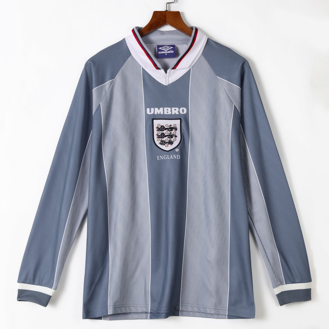 1996 Maillot Angleterre Extérieur Retro Manches Longues