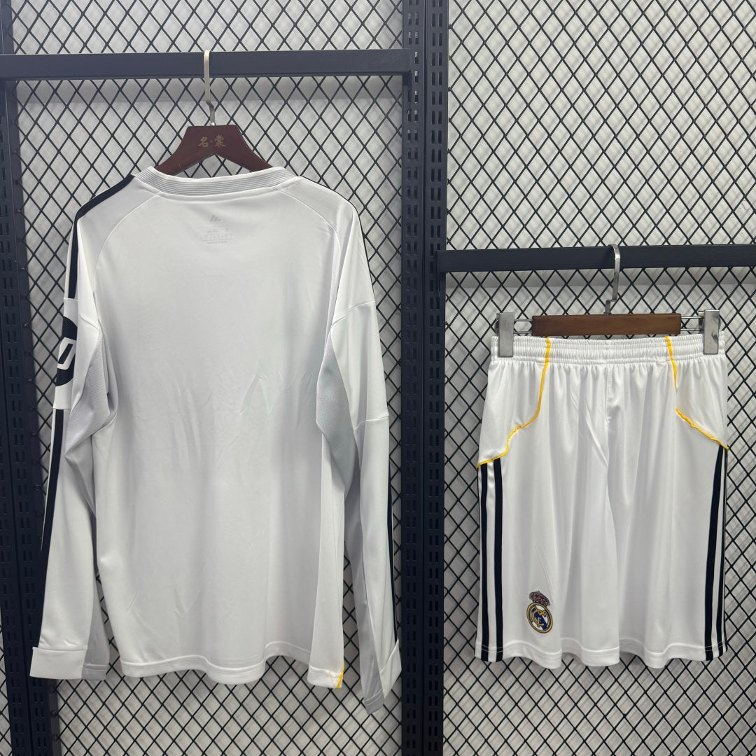 Ensemble 25/26 Real Madridl Domicile Adult Manches Longues