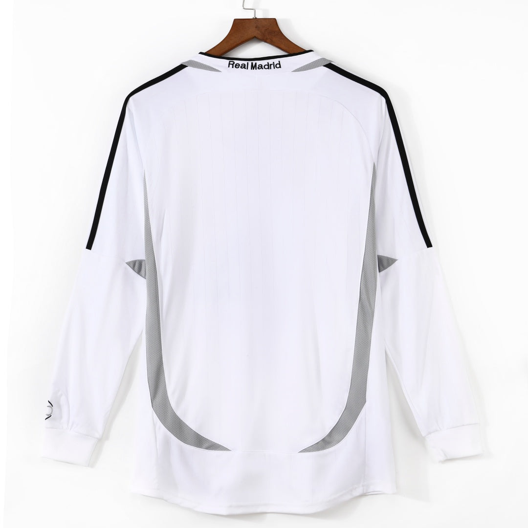 2006-2007 Real Madrid Domicile Retro Manches Longues