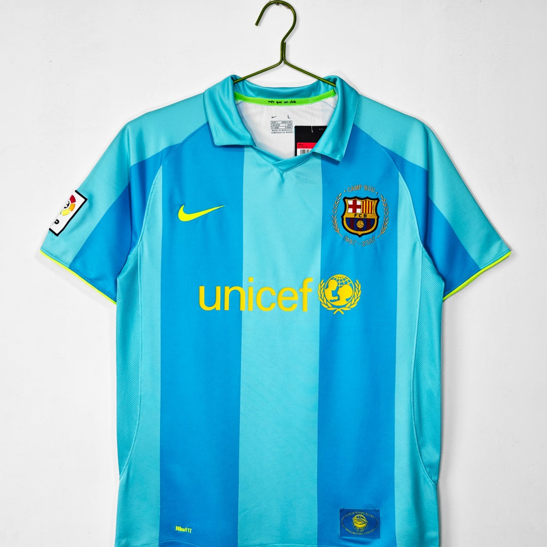 2007-2008 Maillot Barcelone Extérieur Rétro