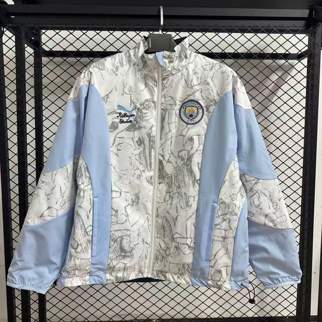 Veste coupe-vent réversible Manchester City S1058