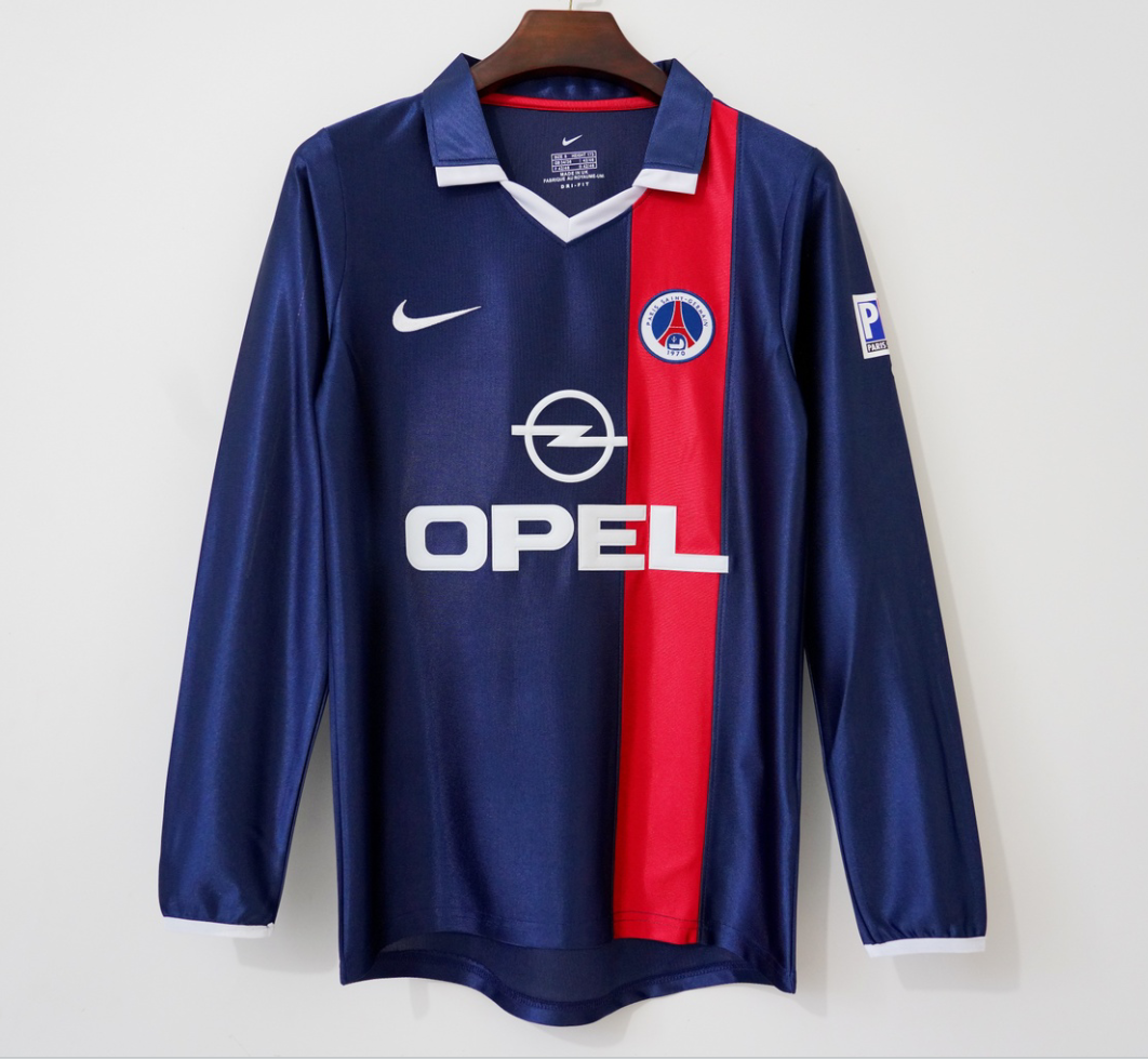 2001-2002 Maillot PSG Domicile Retro Manches Longues
