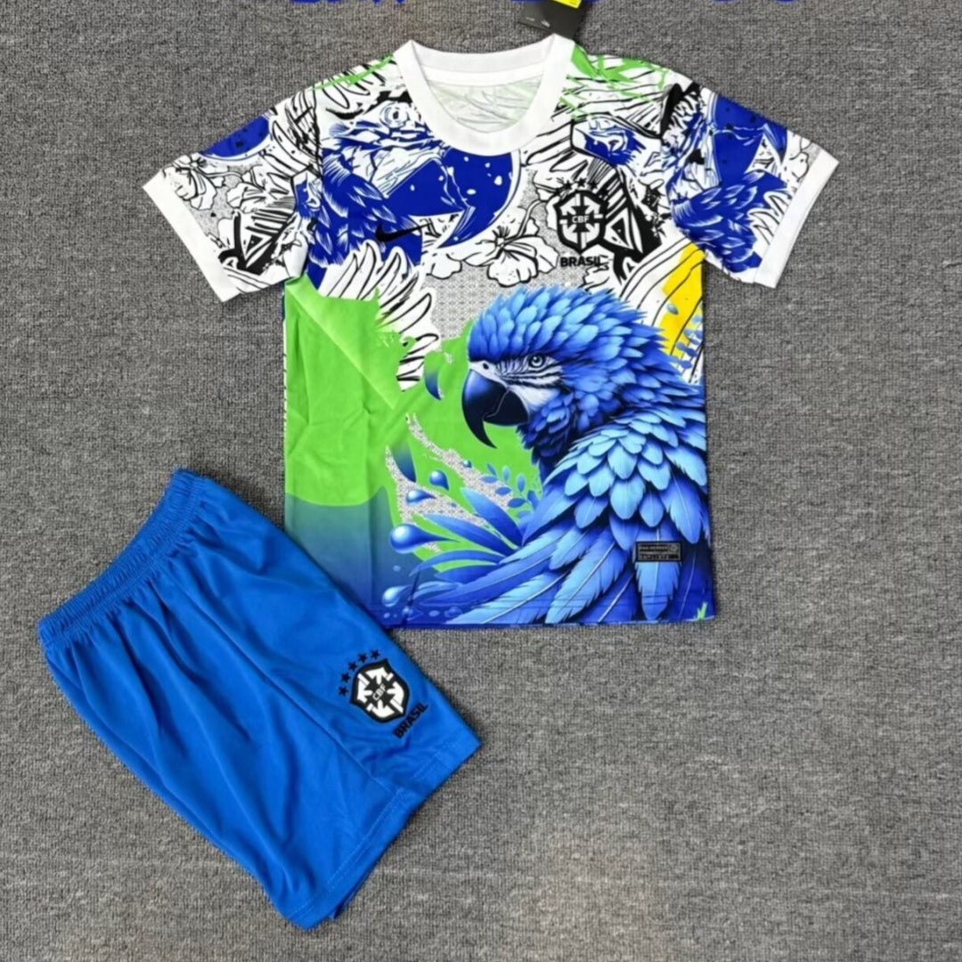 25/26 Ensemble Enfant Brésil Spécial bird blue