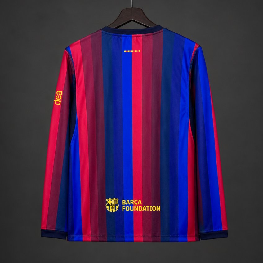Maillot 26/27 Barcelone Domicile Manches Longues