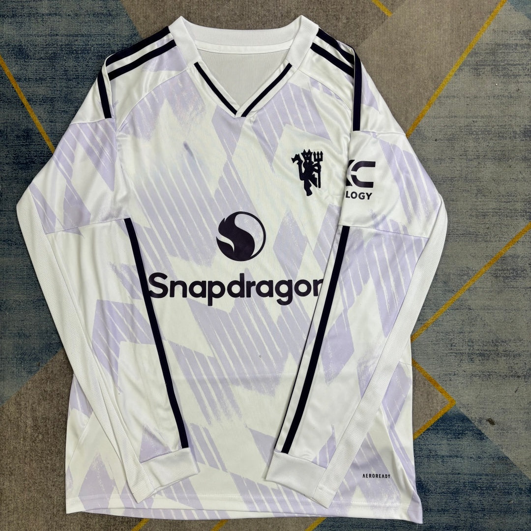 Maillot 25/26 Manchester United Extérieur Manches Longues