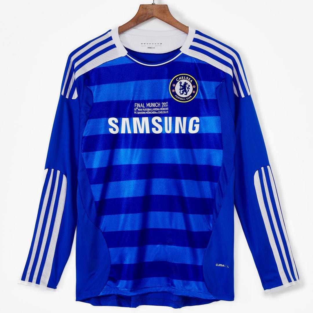 2011-2012 Chelsea Domicile maillot Retro Manches Longues