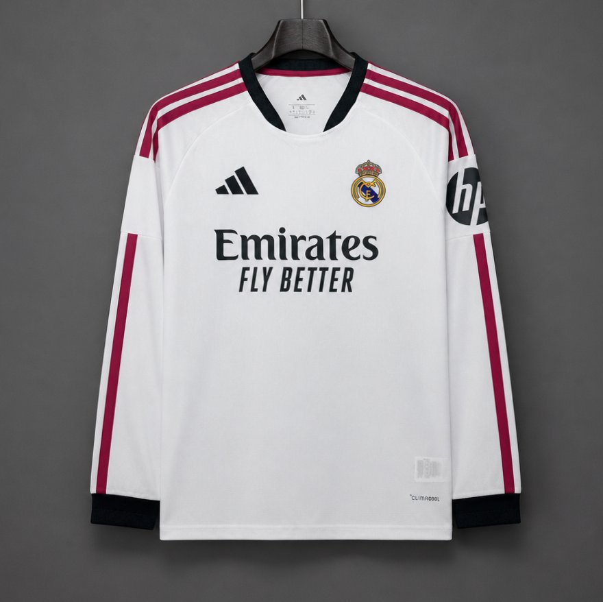 Maillot 26/27 Real Madrid Domicile Manches Longues