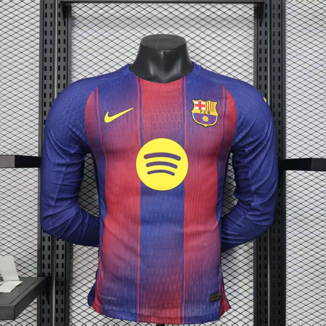 Maillot 25/26 Barcelone Domicile player Manches Longues