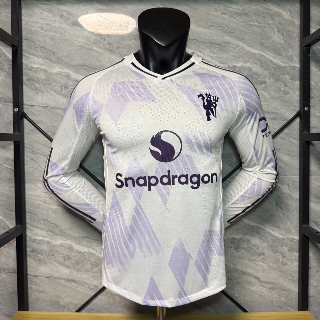 Maillot 25/26 Manchester United Extérieur player Manches Longues