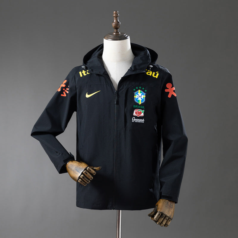 Veste coupe-vent réversible Brésil black