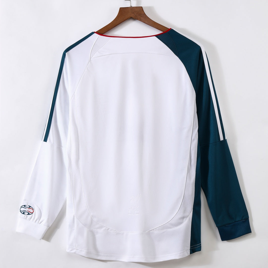 2006-2007 Maillot Liverpool Extérieur Retro Manches Longues