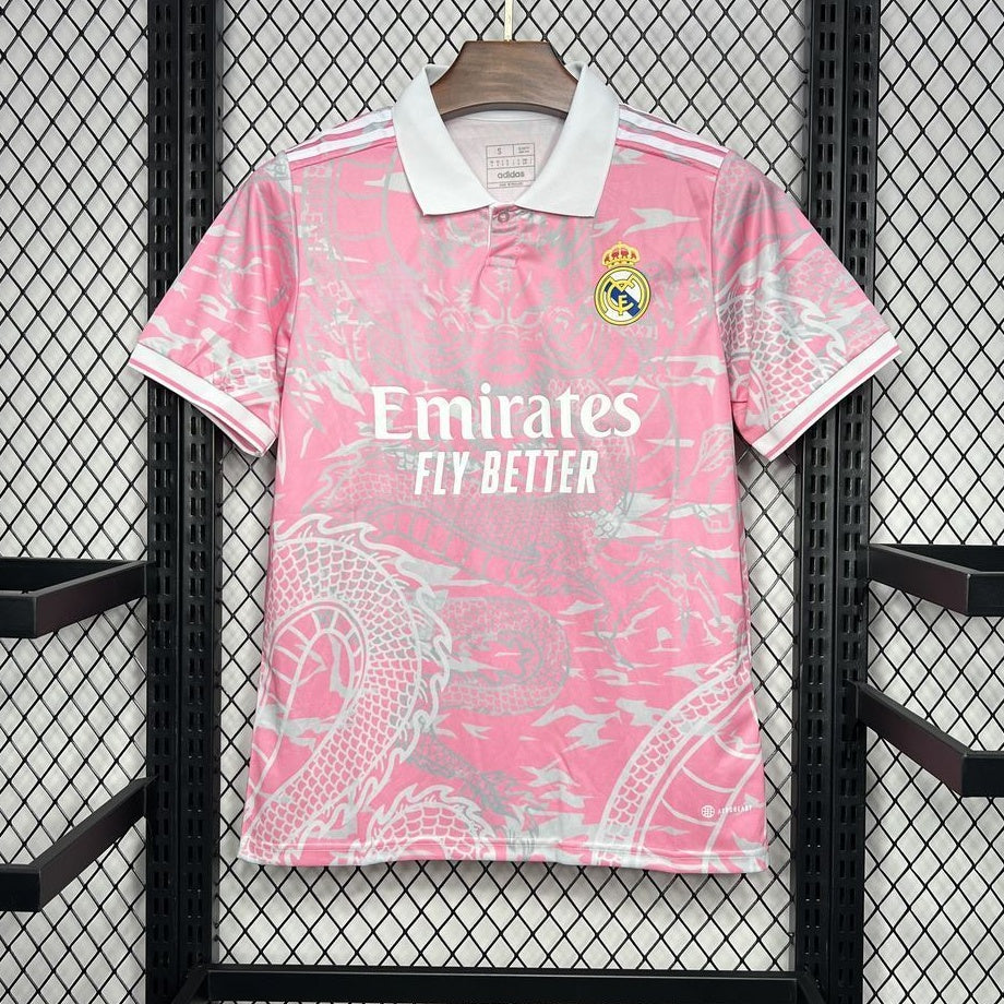 Maillot 25/26 Real Madrid Spécial style Polo rose