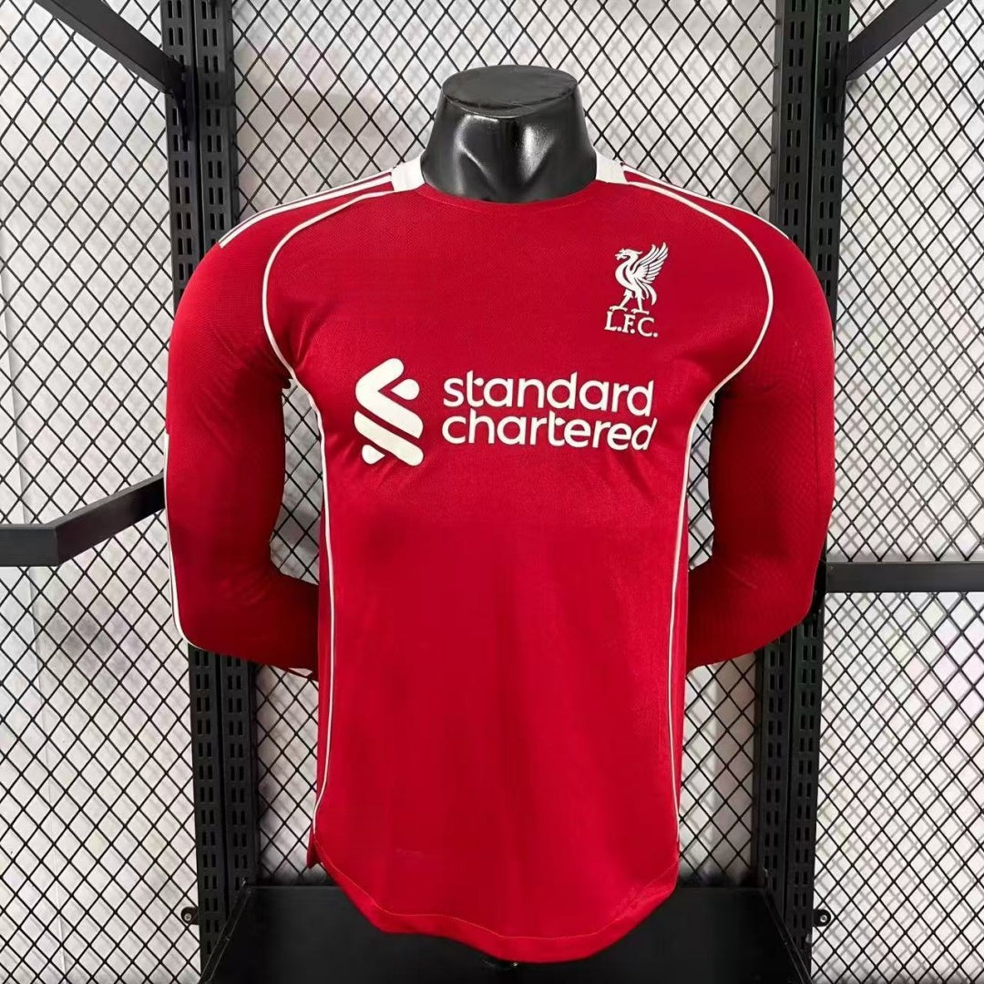 Maillot 25/26 Liverpool Domicile player Manches Longues