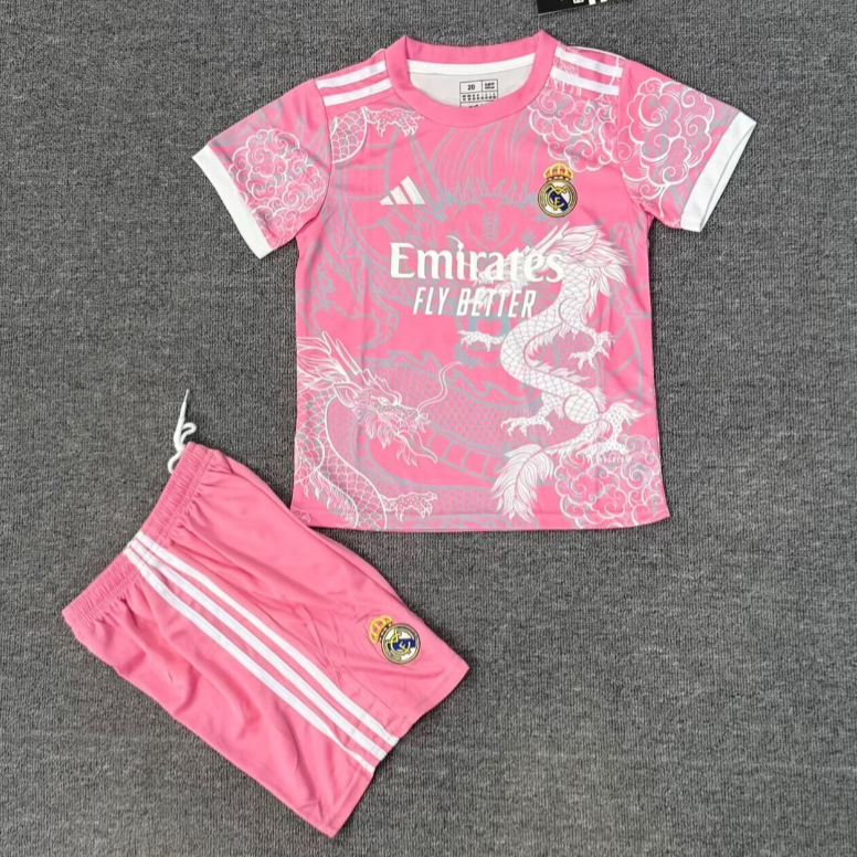 25/26 Ensemble Enfant Real Madrid dragon Rose