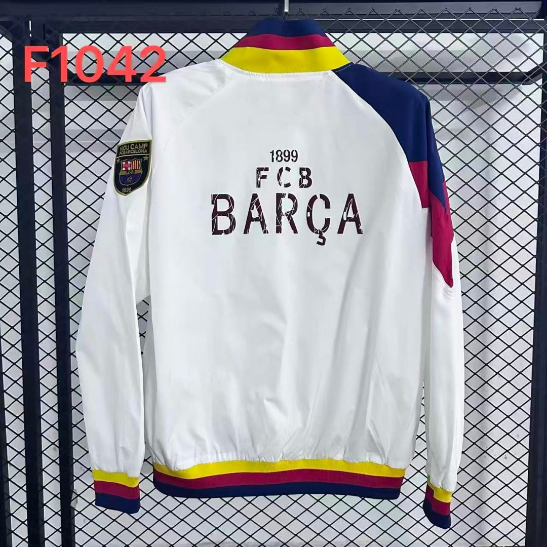 Veste coupe-vent réversible Barcelone white