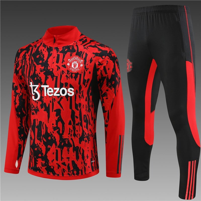 Ensemble Manchester United Rouge-Noir 2023 2024 - L'Univers du Maillot