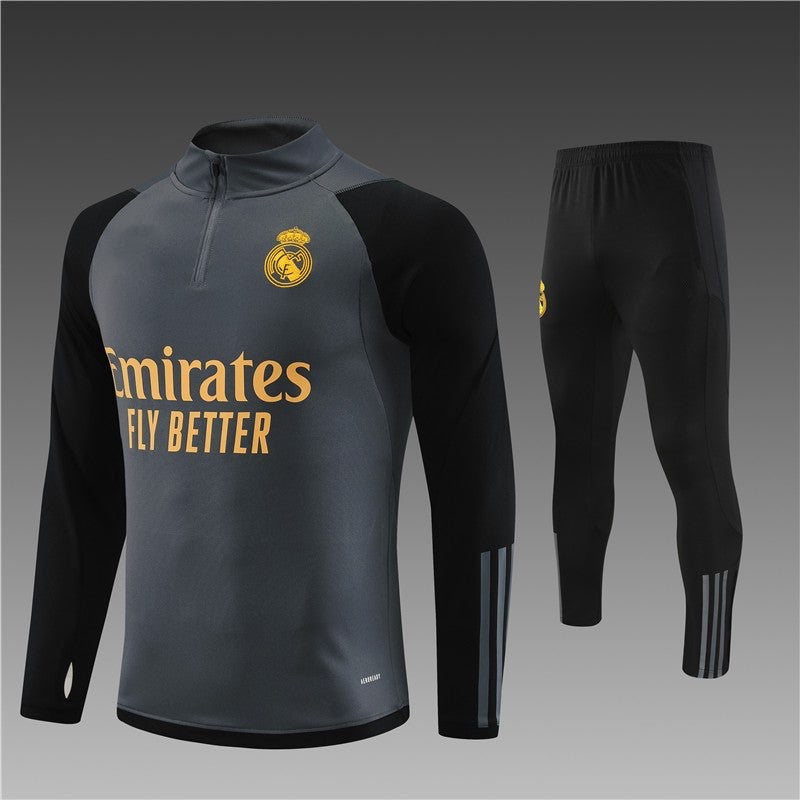 Ensemble Real Madrid Noir-Gris 2023 2024 - L'Univers du Maillot