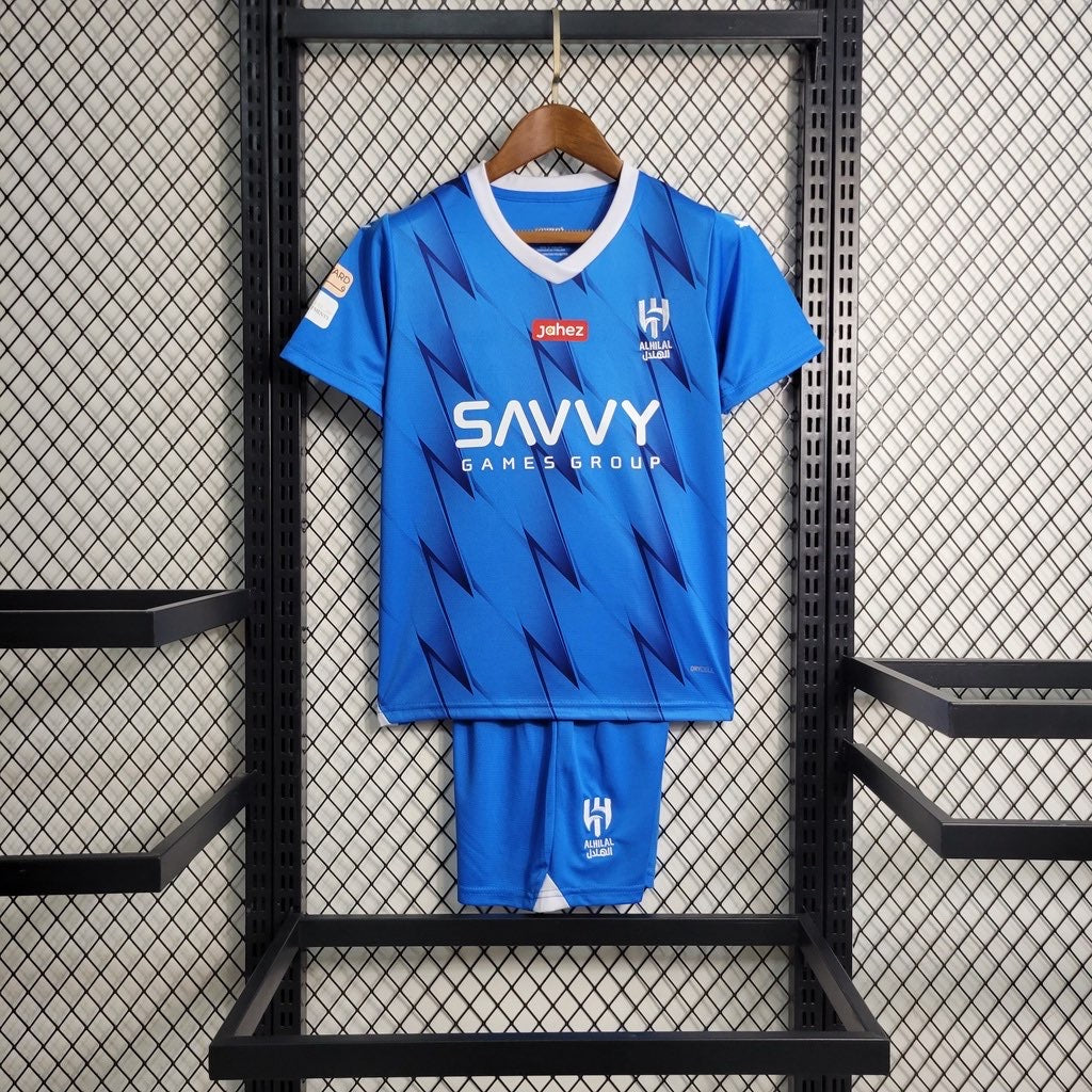 Arabie Saoudite Al-Hilal maillot Domicile ensemble Enfant 2023 2024 - L'Univers du Maillot