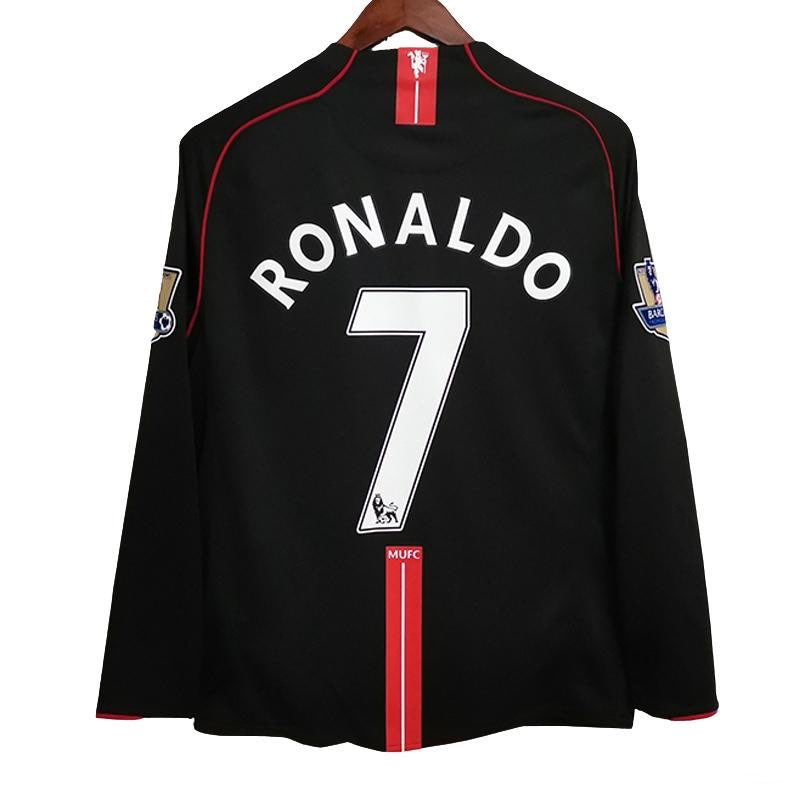 Manchester United maillot extérieur Rétro Manches Longues 2007 2008 - L'Univers du Maillot