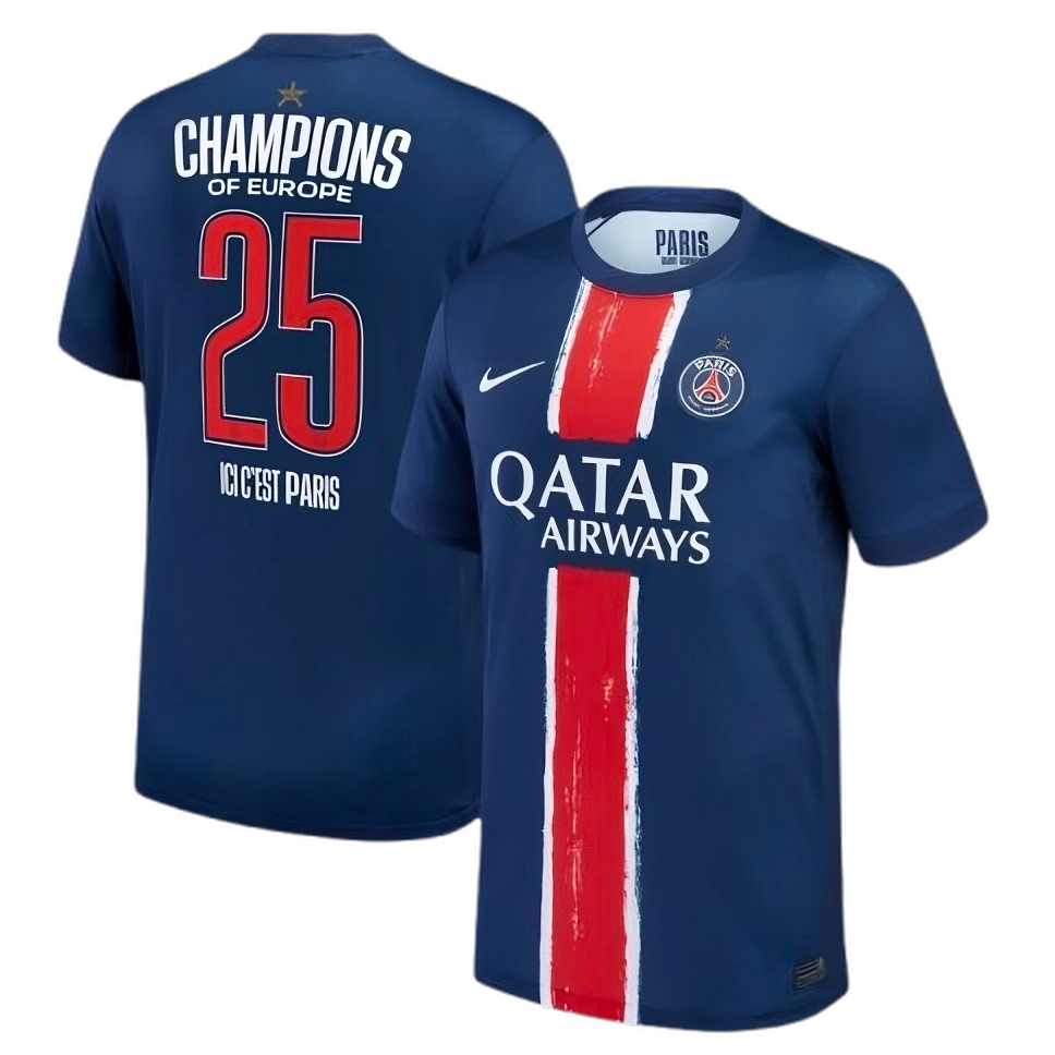 Maillot 24/25 PSG Champions (FLOQUÉ) - L'Univers du Maillot