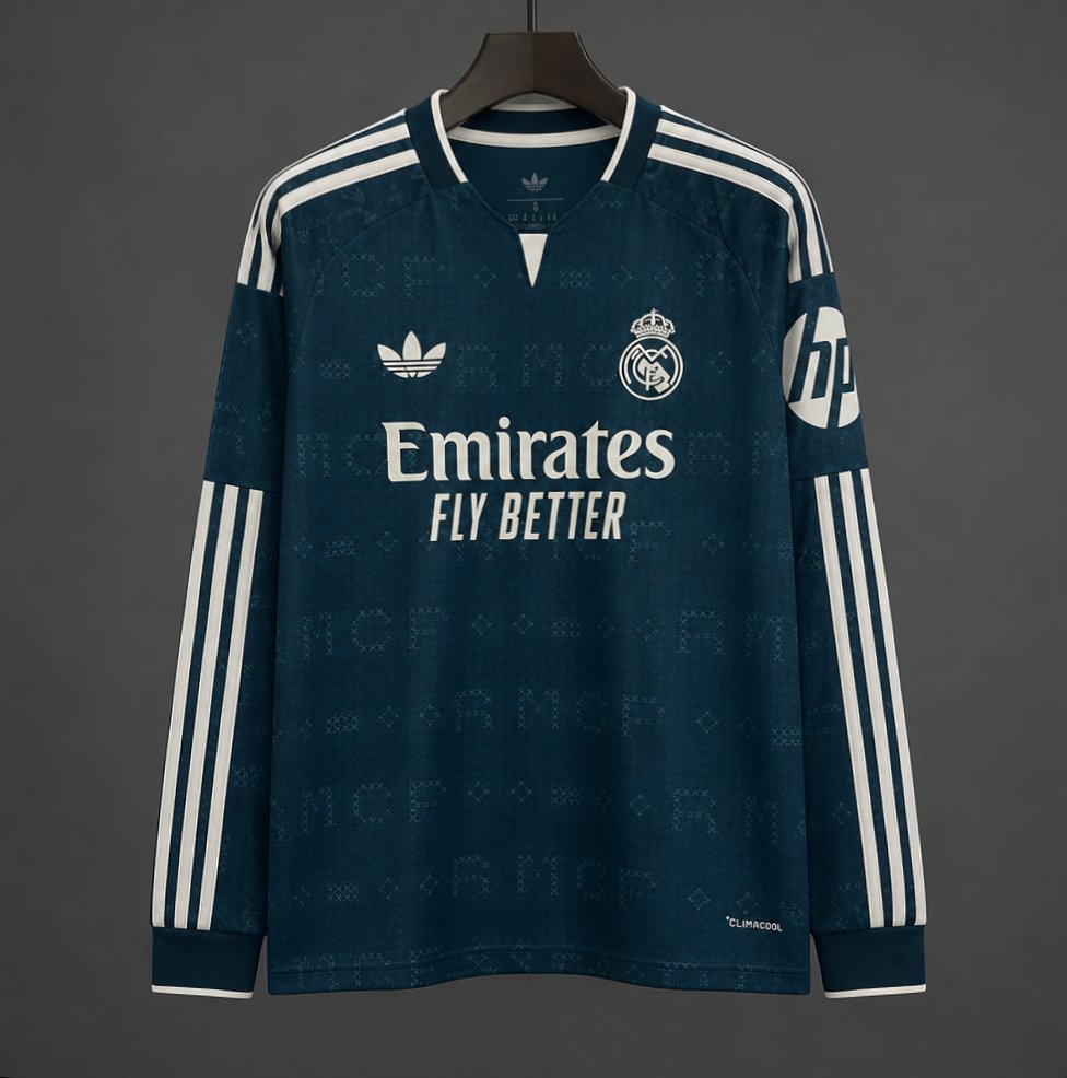 Maillot 26/27 Real Madrid Extérieur Manches Longues