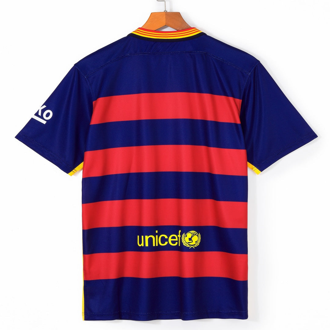 2015-2016 Maillot Barcelone Domicile Rétro