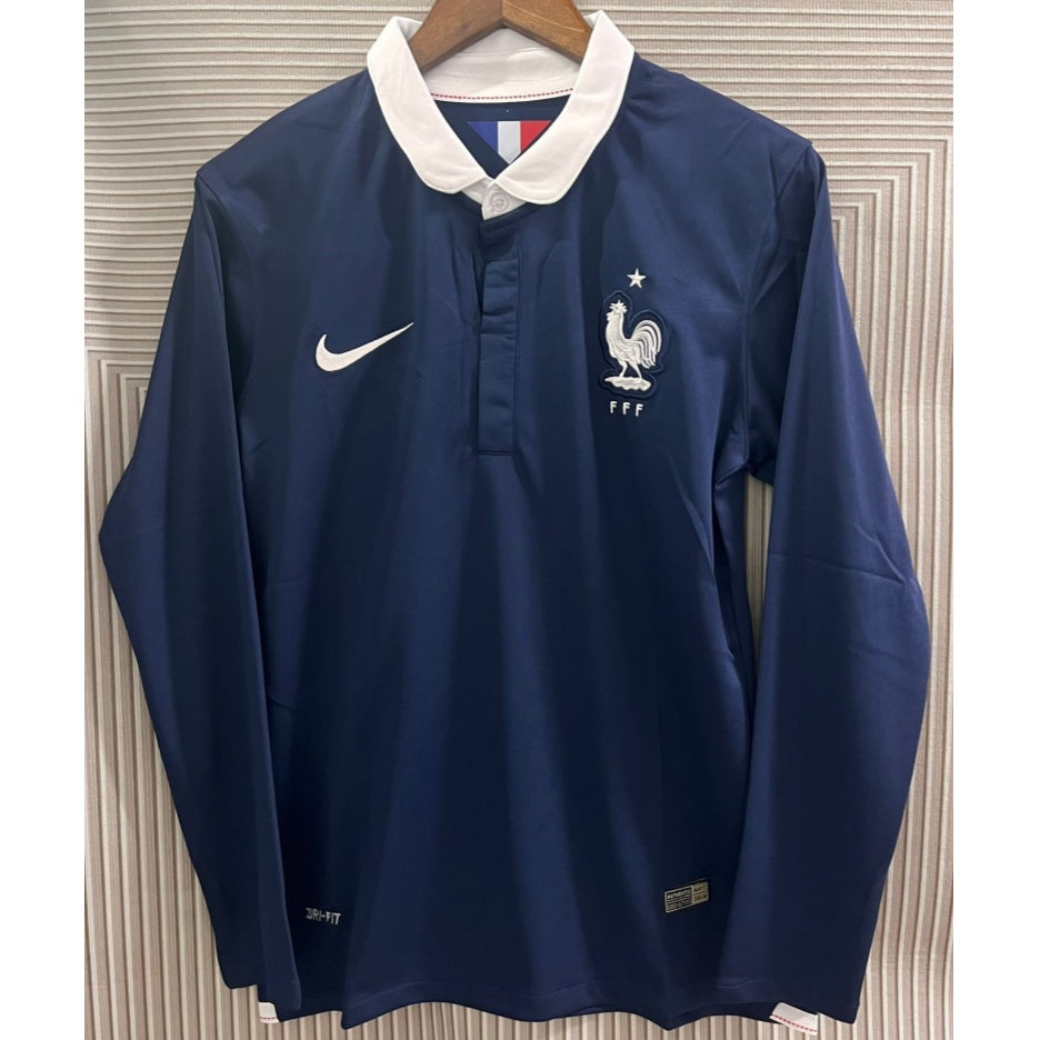 2014 Maillot france Retro Manches Longues