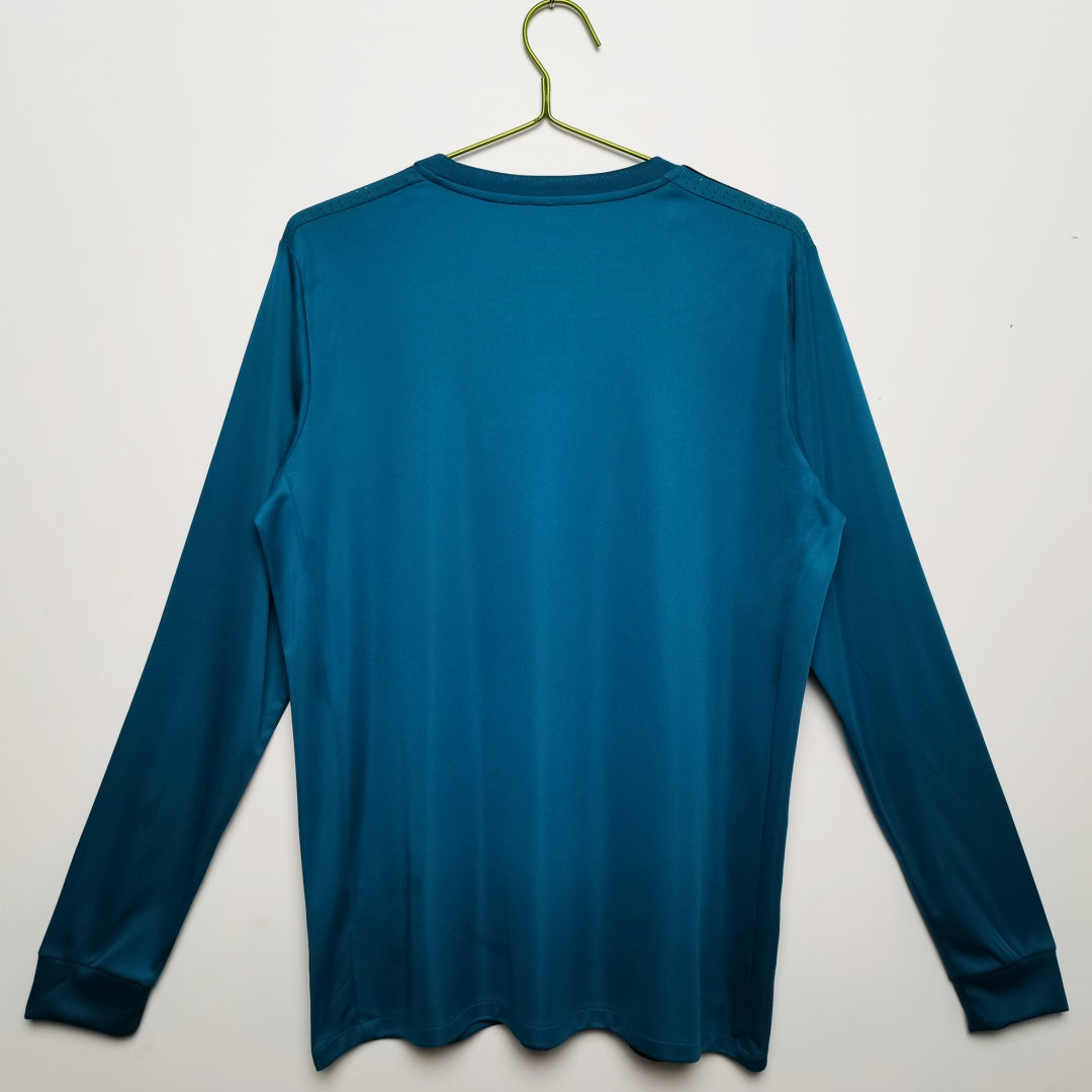 2017-20018 Maillot Retro Real Madrid Third Manches Longues