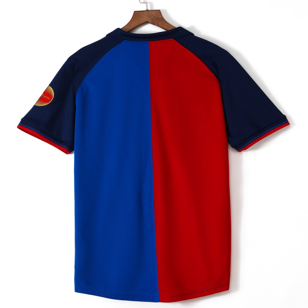 1999-2000 Maillot Barcelone Domicile Rétro