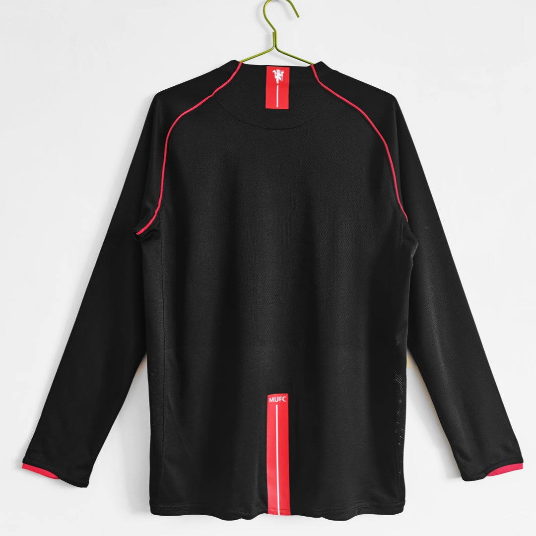 Manchester United maillot extérieur Rétro Manches Longues 2007 2008