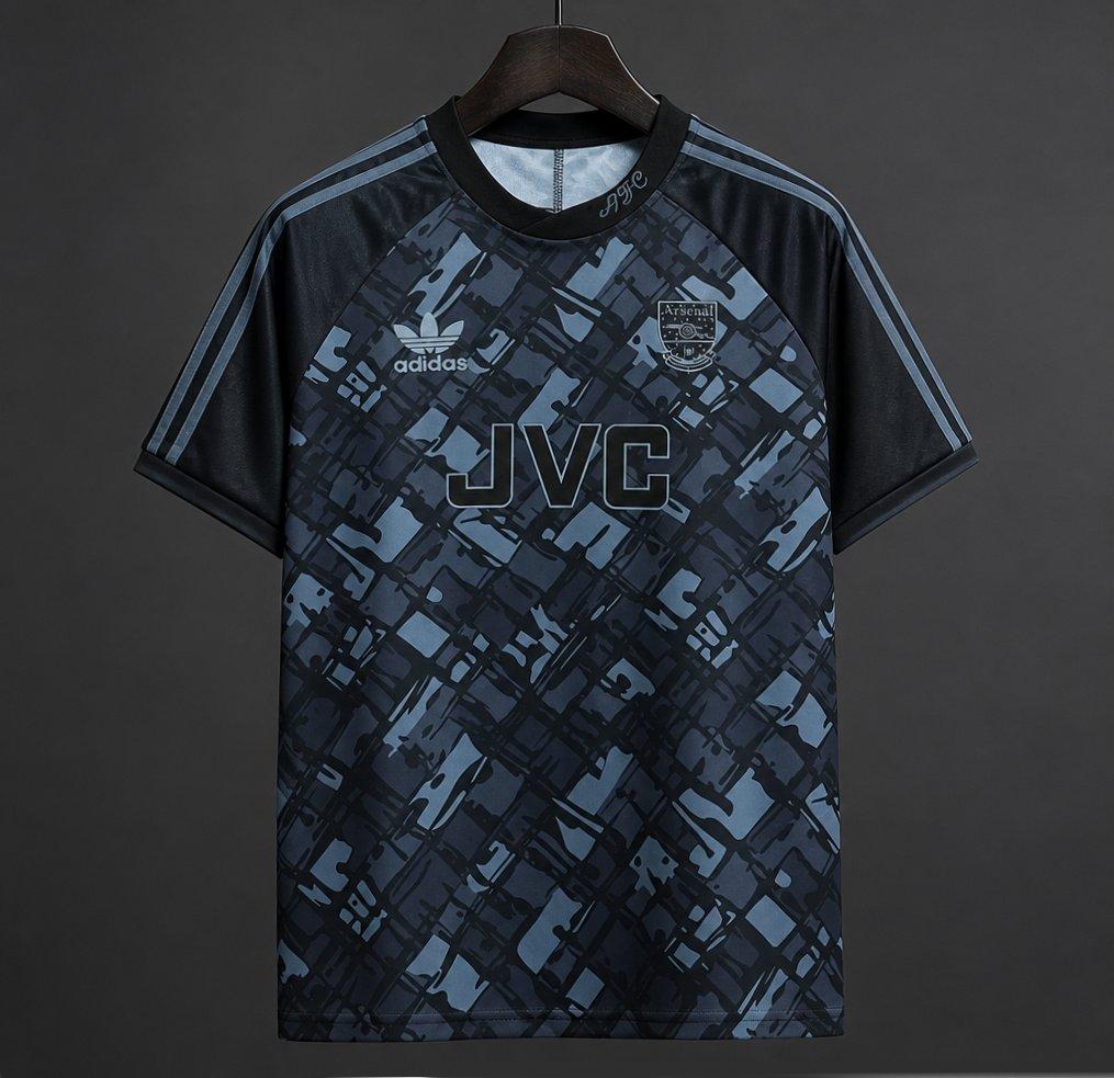 Maillot Retro 90/92 Arsenal Blackout Black Jersey