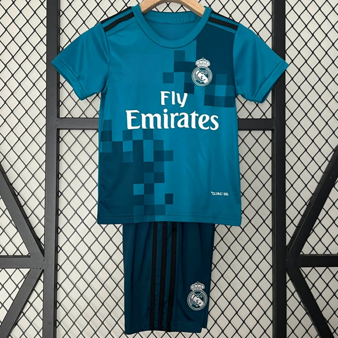 2017-20018 Ensemble Enfant Real Madrid Third Rétro
