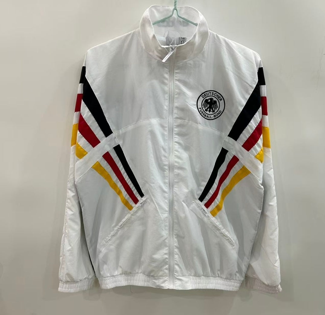 Veste coupe-vent réversible Allemagne white