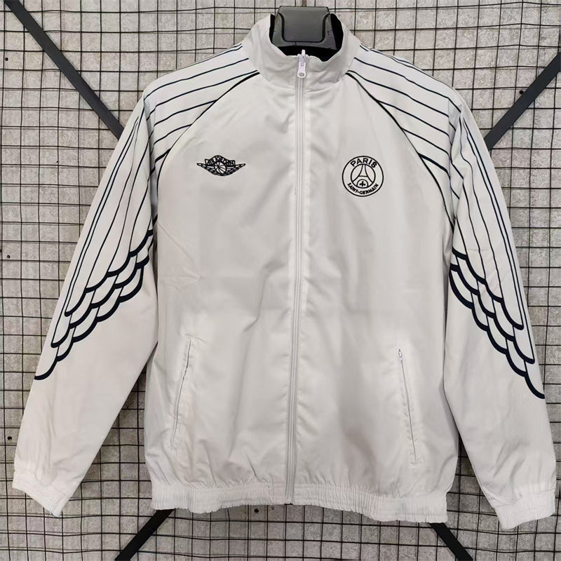 Veste coupe-vent réversible PSG white