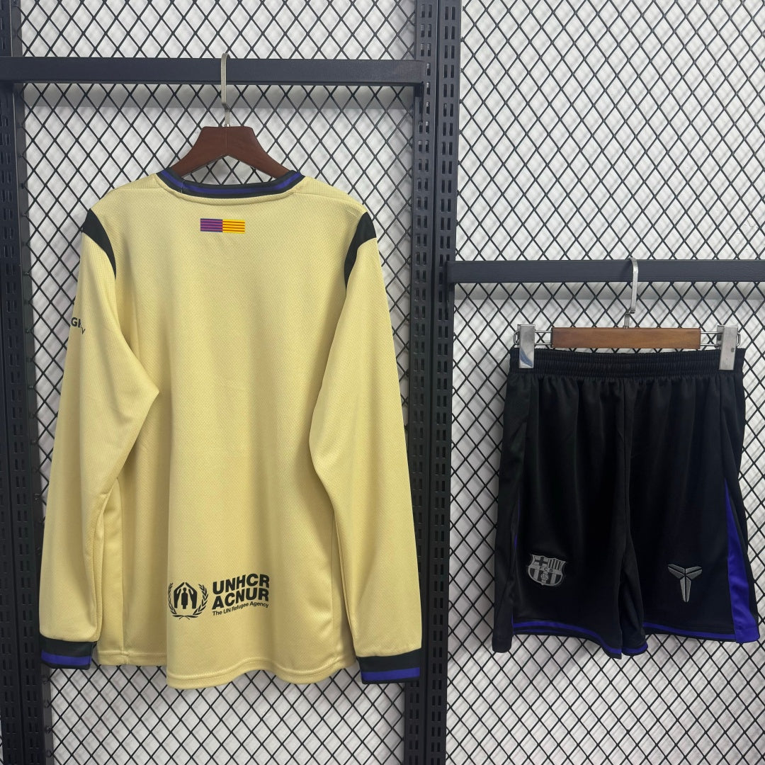 Ensemble 25/26 Barcelone Extérieur Adult  Manches Longues