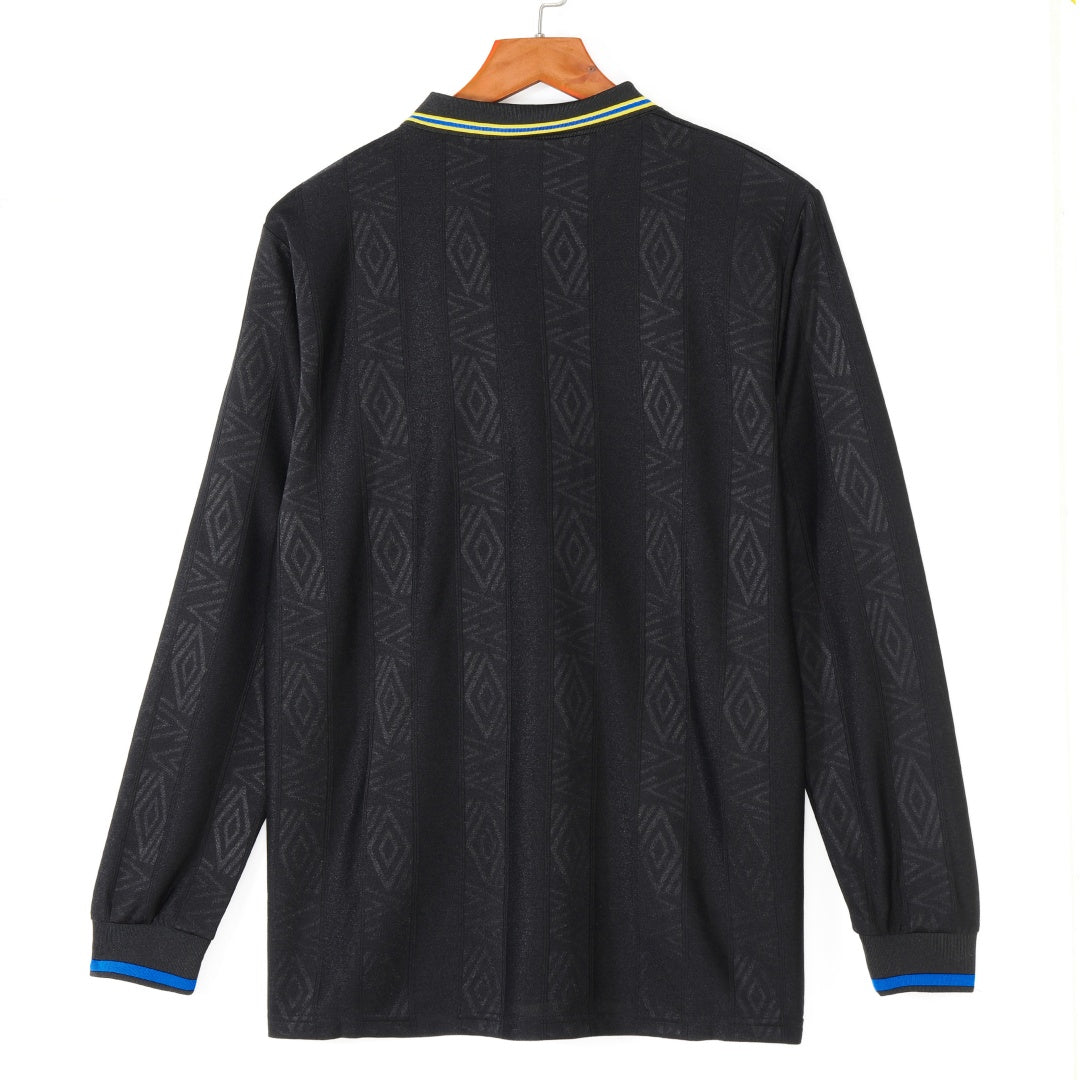 1993-1994 Manchester United Extérieur maillot Retro Manches Longues