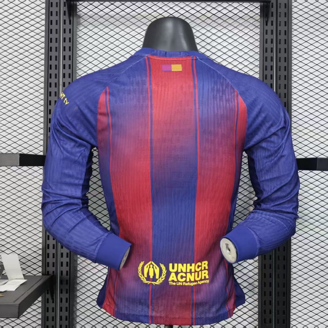 Maillot 25/26 Barcelone Domicile player  Manches Longues