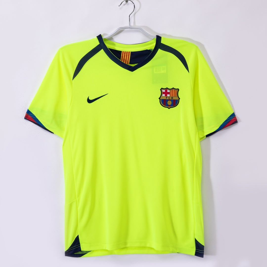 2005-2006 Maillot Barcelone Extérieur Rétro