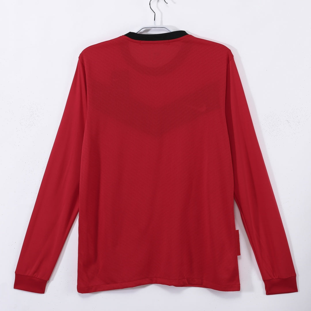 2010 Manchester United Domicile maillot Retro Manches Longues