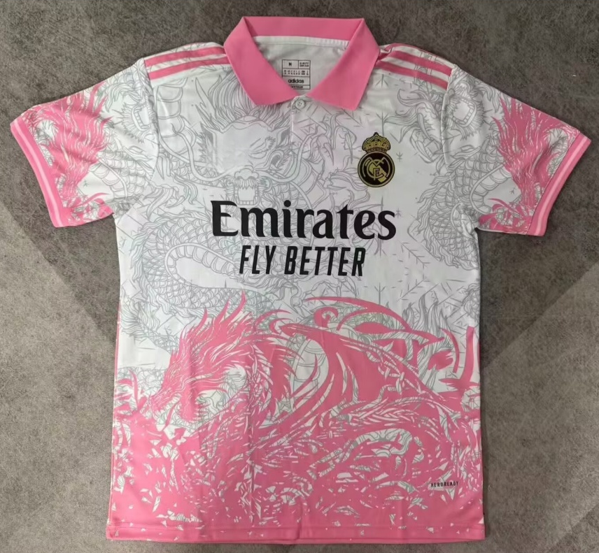Maillot 25/26 Real Madrid Spécial Dragon rose Polo m