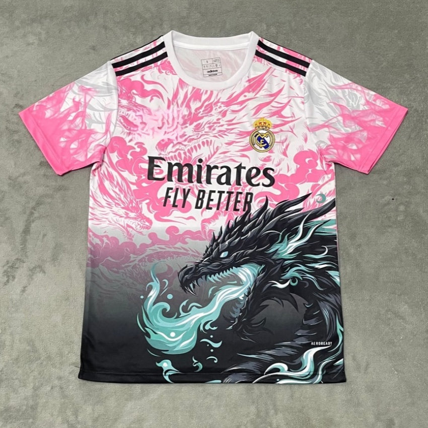 Maillot 2025-2026 Real Madrid Spécial style rose dragon