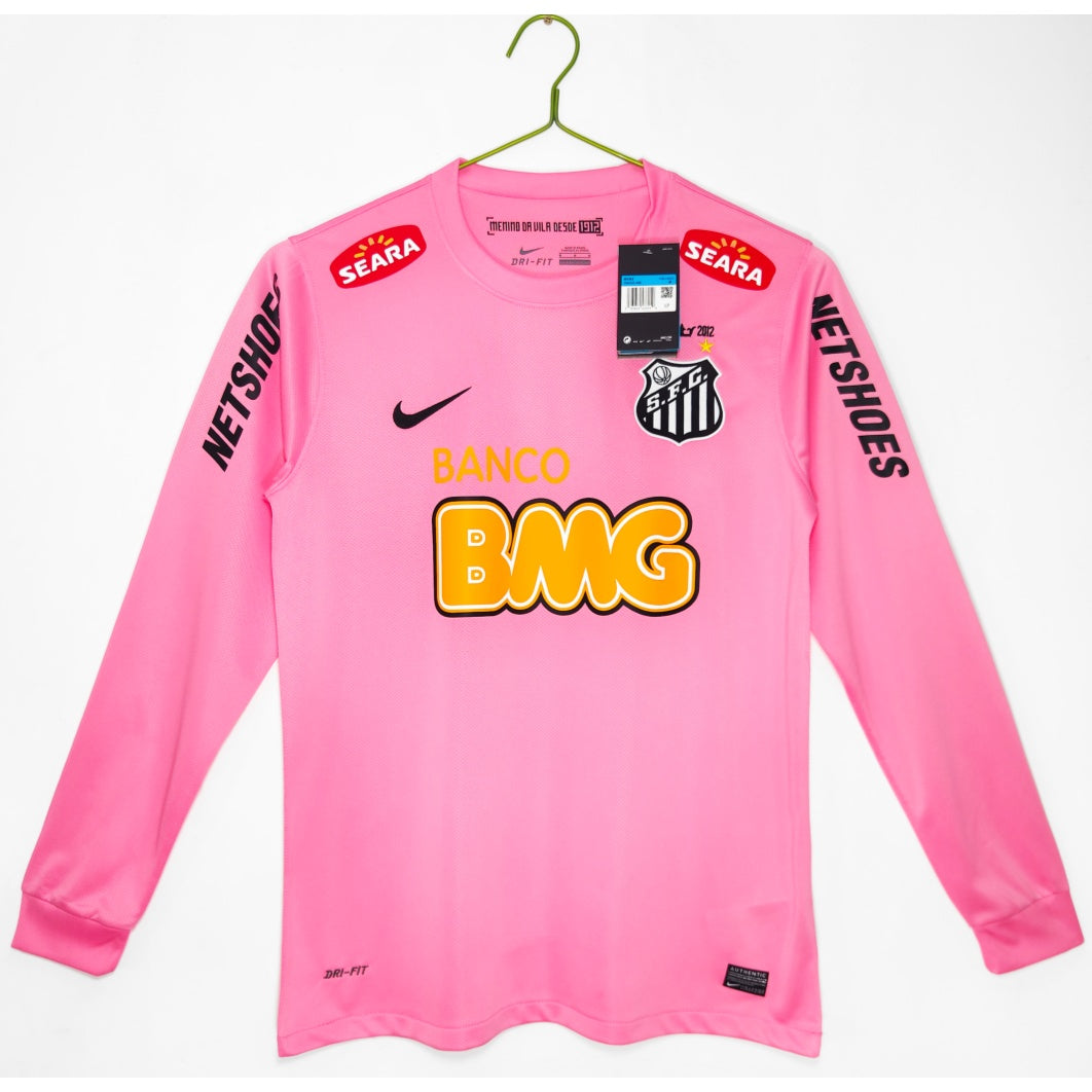 Maillot 2011/2012 Santos Retro rose Manches Longues