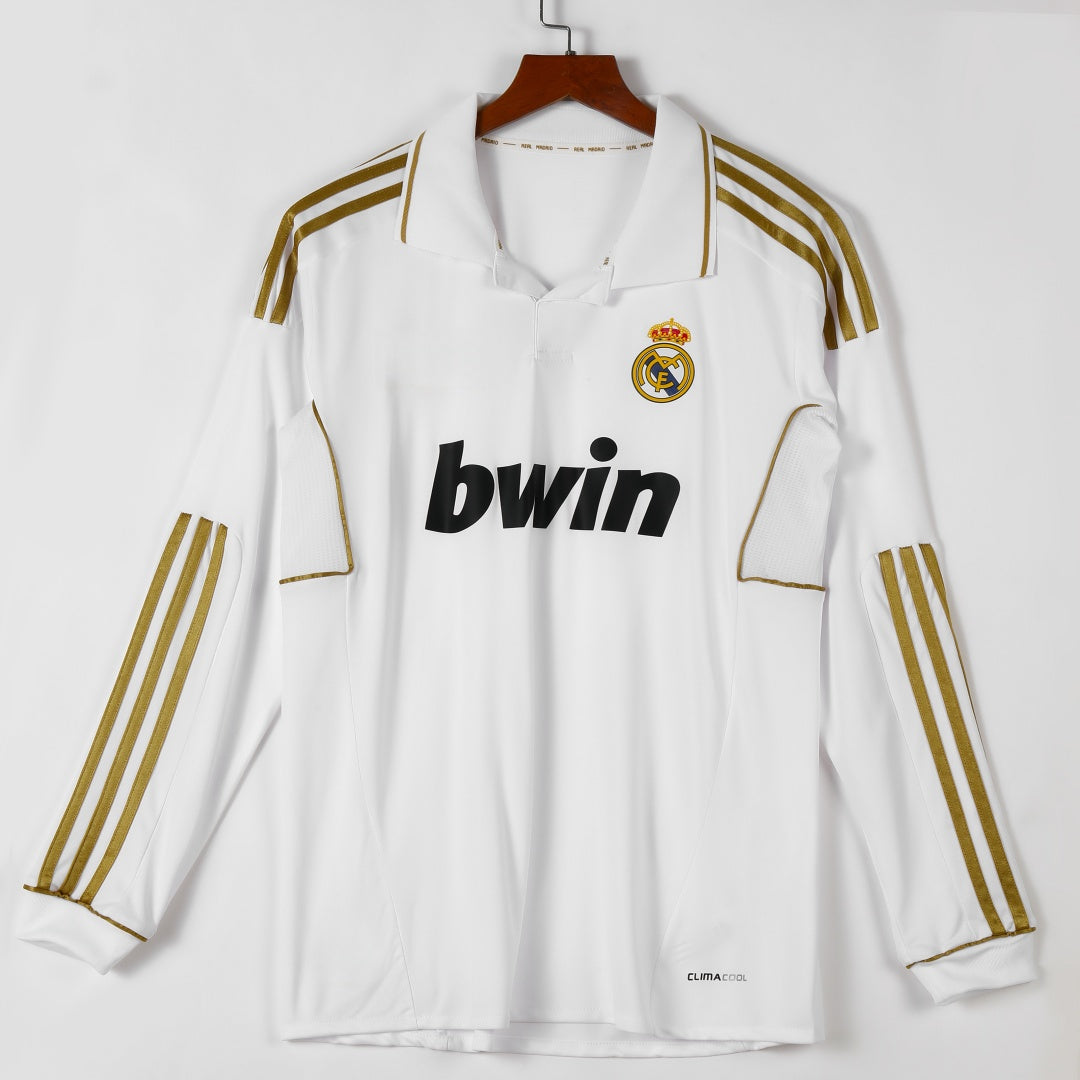2011-2012 Maillot Retro Real Madrid Domicile Manches Longues