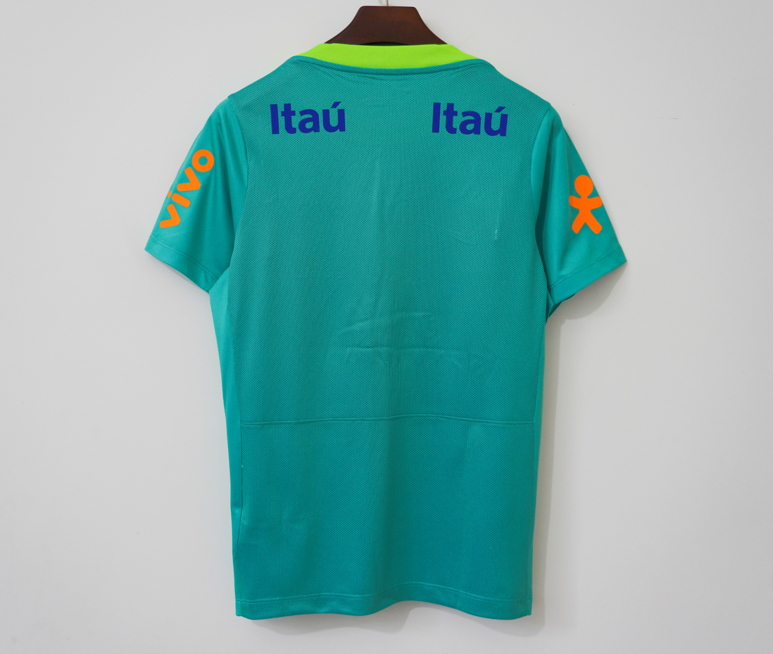 2004 Maillot Brésil training green Rétro