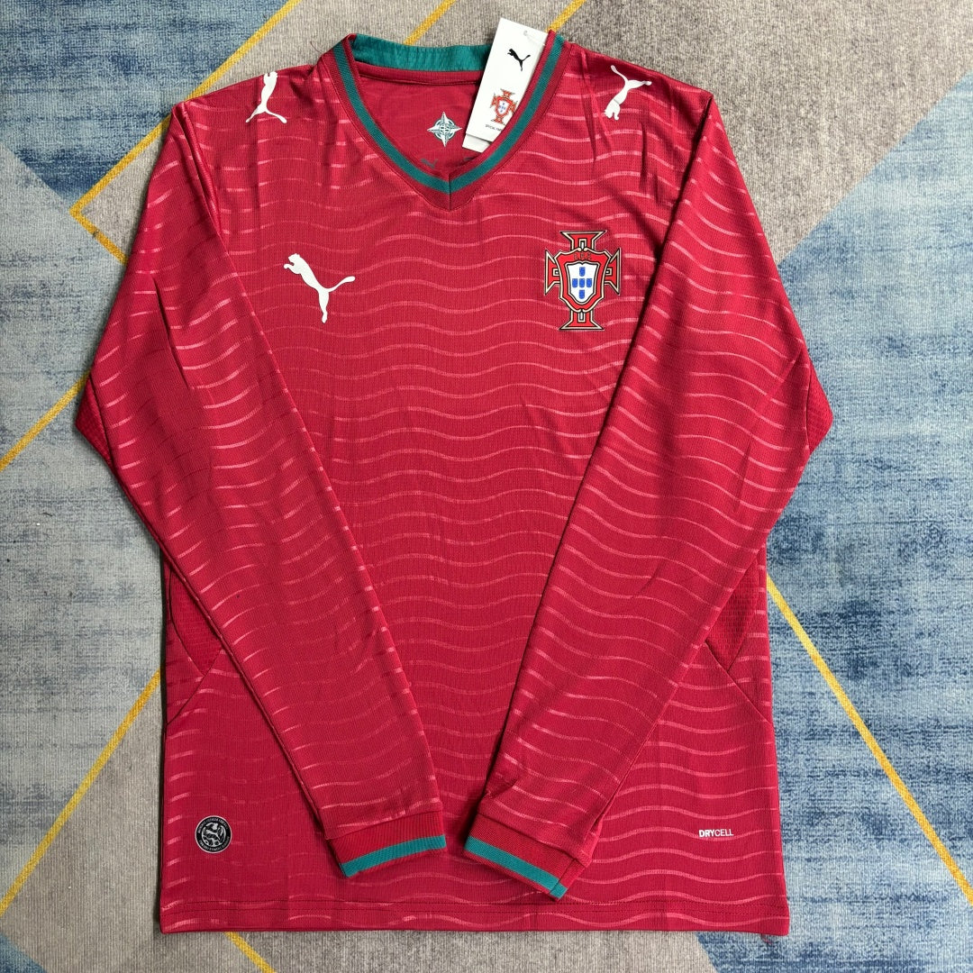 Maillot 26/27 Portugal Domicile Manches Longues