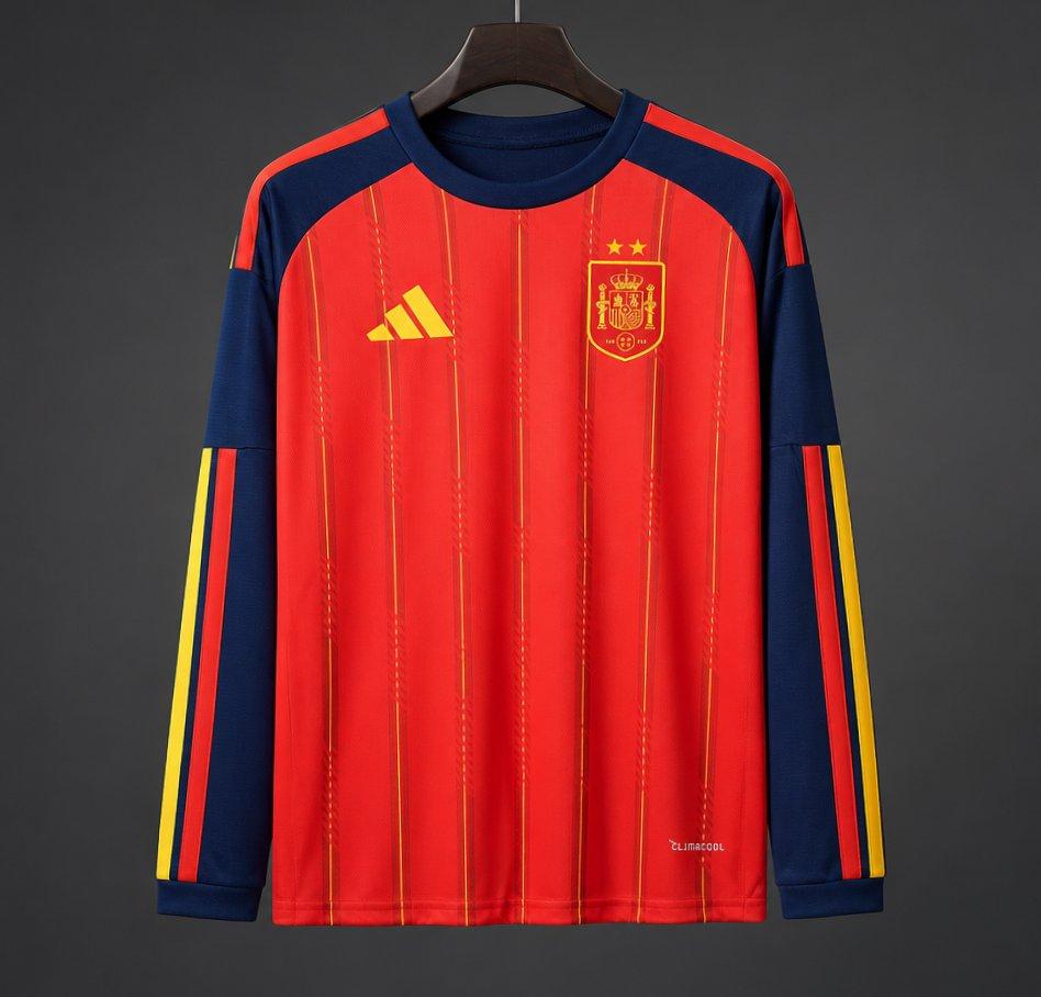 Maillot 25/26 Espagne Domicile Manches Longues