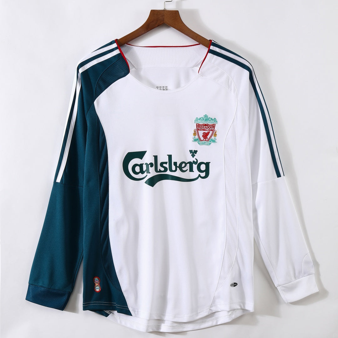 2006-2007 Maillot Retro Liverpool Extérieur Manches Longues