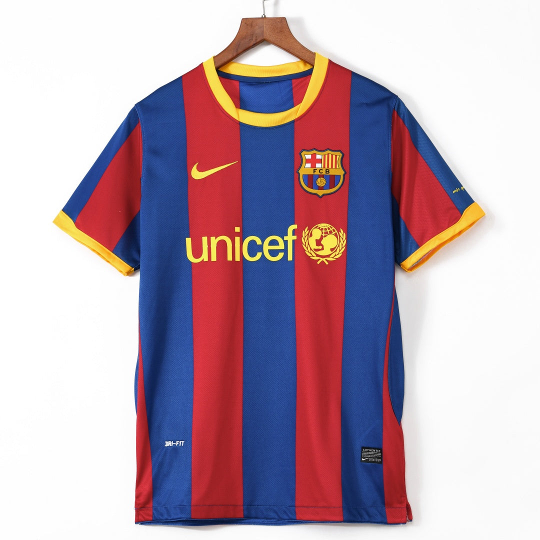 2010-2011 Maillot Barcelone Domicile Rétro