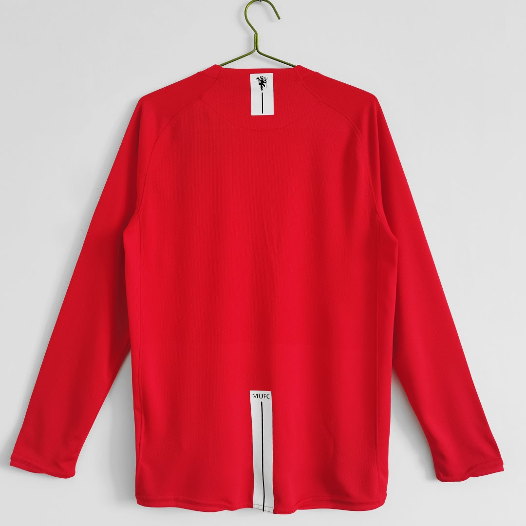 Manchester United maillot Domicile Rétro Manches Longues 2007 2008